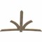 Ekena Millwork Davenport Rough Sawn Timber Gable Bracket, Douglas Fir, 96"W x 64"H x 2"D x 6"F, 16/12 Pitch GBW096X64X0206DAV00RDF - alternate 4